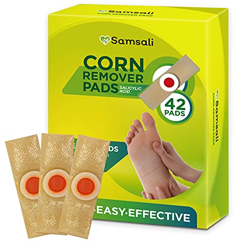 Samsali Corn Remover, 42 Corn Remover Pads, Toe Corn and Callus Removal, Corn...