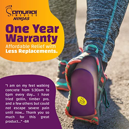 Samurai Insoles Ninjas Plantar Fasciitis Relief Arch Support Shoe Insoles, Wo...