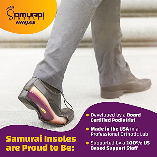 Samurai Insoles Ninjas Plantar Fasciitis Relief Arch Support Shoe Insoles, Wo...