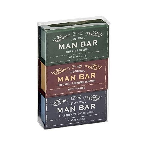 San Francisco Soap Co Man Bar 3-Piece Gift Set
