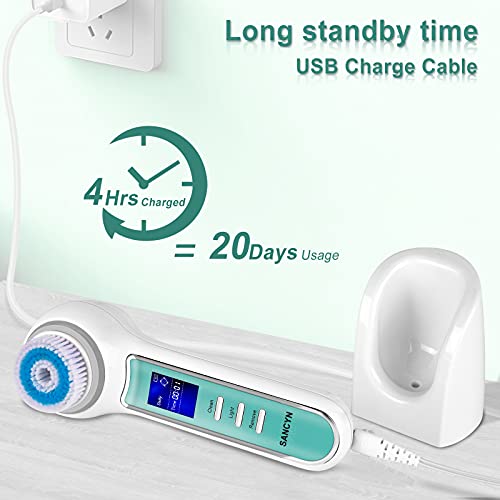 Blackhead Remover Vacuum,Rechargeable Facial Cleansing Brush Waterproof,Elect...