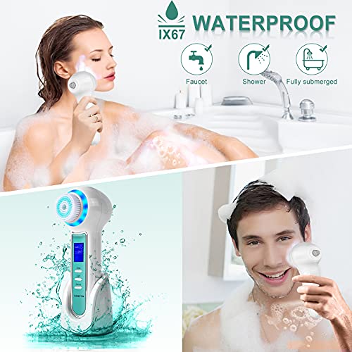 Blackhead Remover Vacuum,Rechargeable Facial Cleansing Brush Waterproof,Elect...