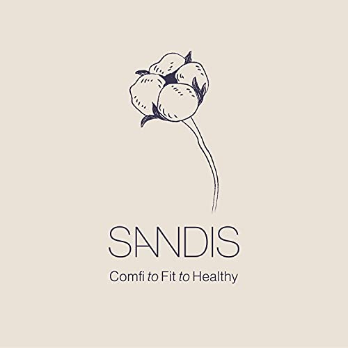 SANDIS Feminine Pad for Women - Large 24 Count 100% Organic Cotton Ultra Thin...