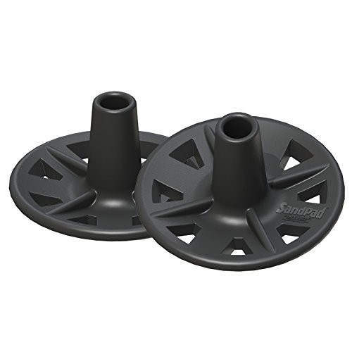 EZ-Walk/SandPad™ LandPad All Terrain Stabilizer Tips (Paired Pack for Crutche...