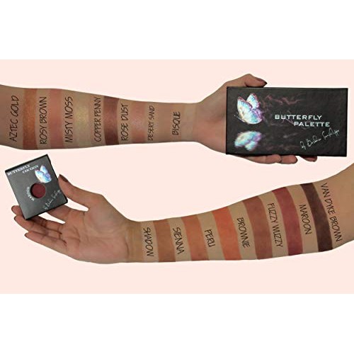 Butterfly Cocoon Sienna Single Eyeshadow Pans, Highly Pigmented eye-makeup, L...