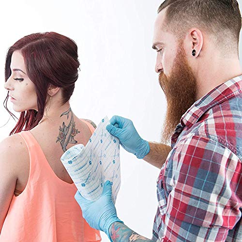 Saniderm Tattoo Aftercare Bandage | Transparent Hygienic Adhesive Wrap | 10.2...