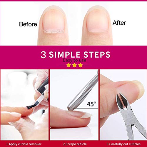 Nail Clipper Manicure Set, 3 In 1 Stainless Steel Professional Pedicure Kit N...