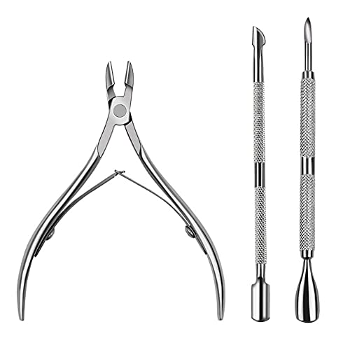 Nail Clipper Manicure Set, 3 In 1 Stainless Steel Professional Pedicure Kit N...