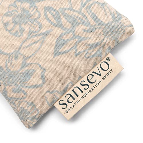 SANSEVO Lavender Eye Pillow - Weighted Eye Pillows for Relaxation Sleeping Me...