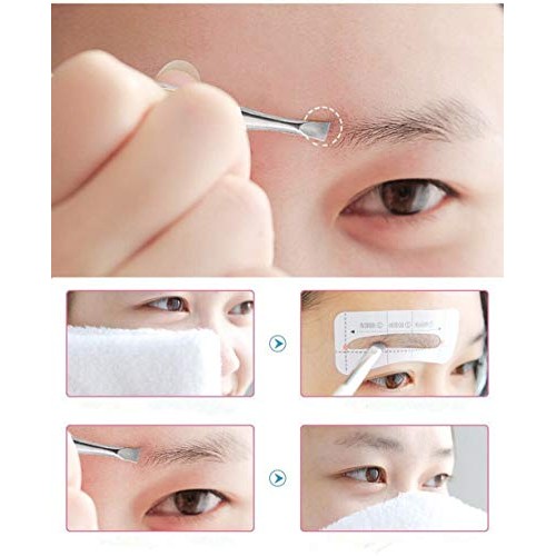 Sansheng 24 pieces/disposable tweezers, oblique eyebrow tweezers metal eyebro...