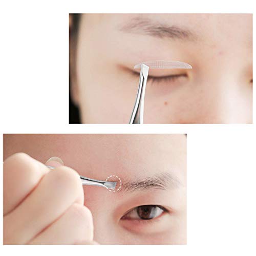 sansheng 48 Pcs Tweezers For Eyebrows - Slant Tip Steel Tweezers - Tweezer Se...