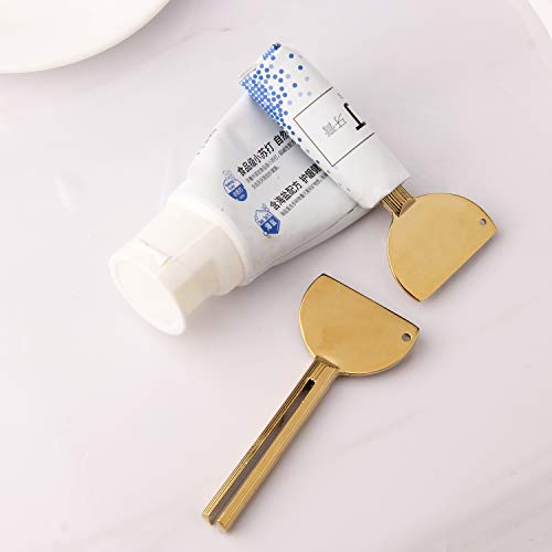 sansheng 4PCS Toothpaste Squeezer,Tube Squeezer, Metal Tube Presser Tube Roll...