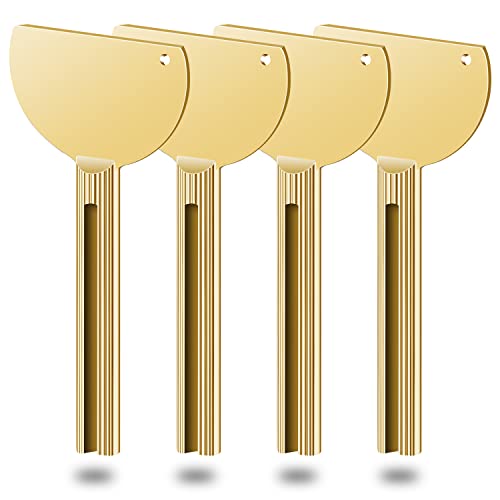 sansheng 4PCS Toothpaste Squeezer,Tube Squeezer, Metal Tube Presser Tube Roll...