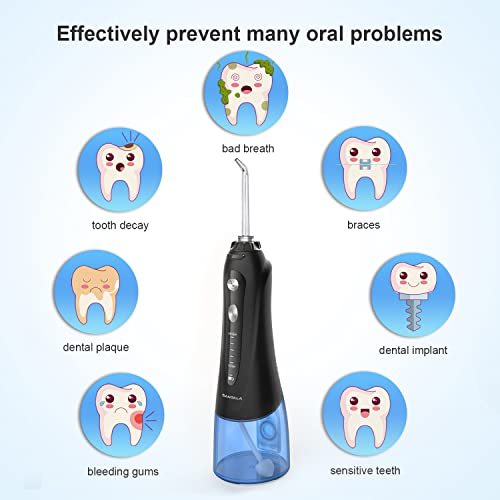 SANTALA Powerful Cordless Water Flosser for Teeth, Gums, Braces, Dental Care,...