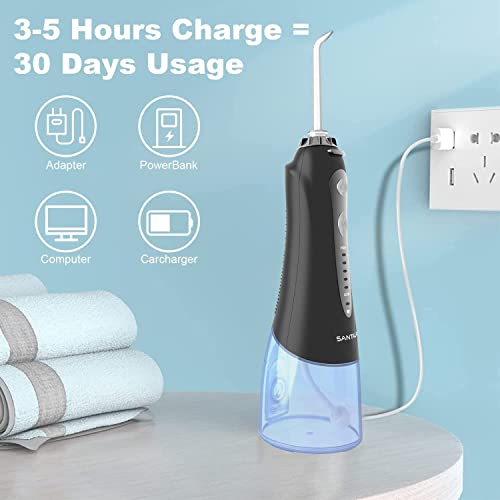 SANTALA Powerful Cordless Water Flosser for Teeth, Gums, Braces, Dental Care,...