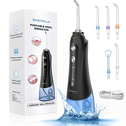 SANTALA Powerful Cordless Water Flosser for Teeth, Gums, Braces, Dental Care,...