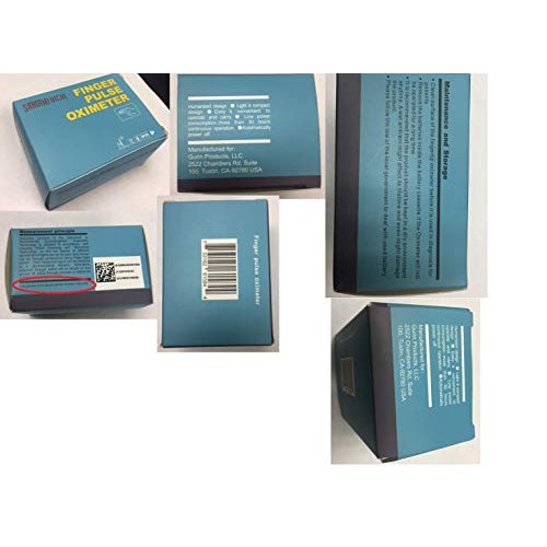 Deluxe SM-110 Two Way Display Finger Pulse Oximeter with Carry Case and Neck/...