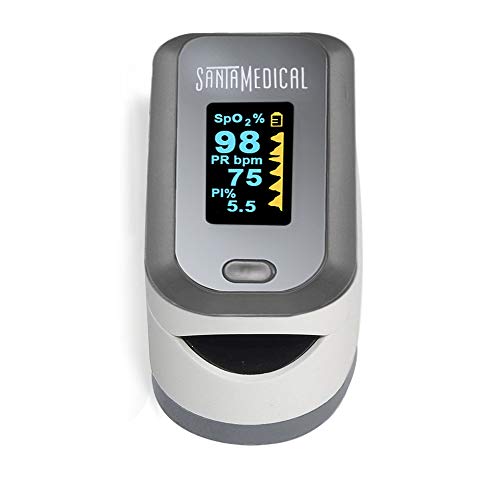 Finger Pulse Oximeter, (SpO2) Blood Oxygen Saturation Monitor with Pulse Rate...
