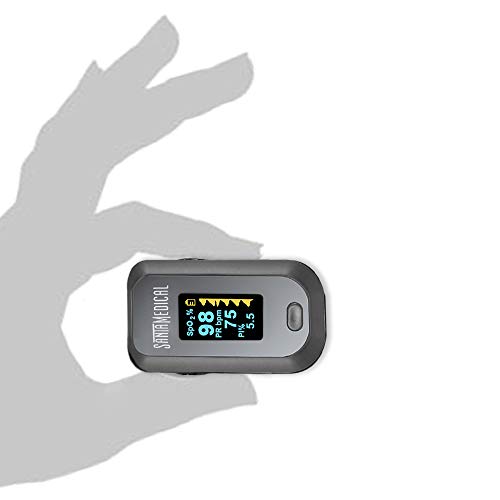 Finger Pulse Oximeter, (SpO2) Blood Oxygen Saturation Monitor with Pulse Rate...