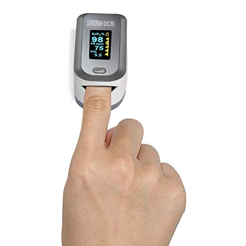 Finger Pulse Oximeter, (SpO2) Blood Oxygen Saturation Monitor with Pulse Rate...