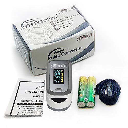 Finger Pulse Oximeter, (SpO2) Blood Oxygen Saturation Monitor with Pulse Rate...