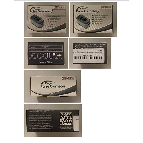 Finger Pulse Oximeter, (SpO2) Blood Oxygen Saturation Monitor with Pulse Rate...