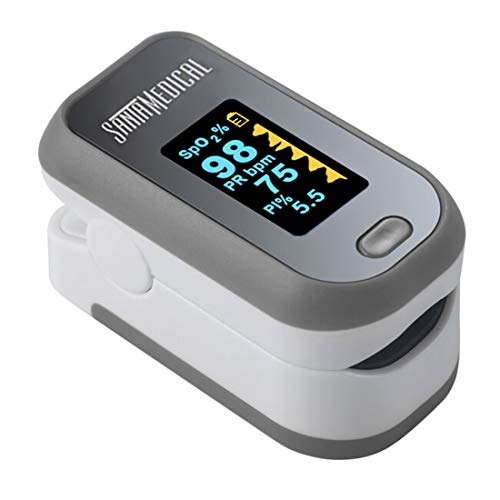 Finger Pulse Oximeter, (SpO2) Blood Oxygen Saturation Monitor with Pulse Rate...