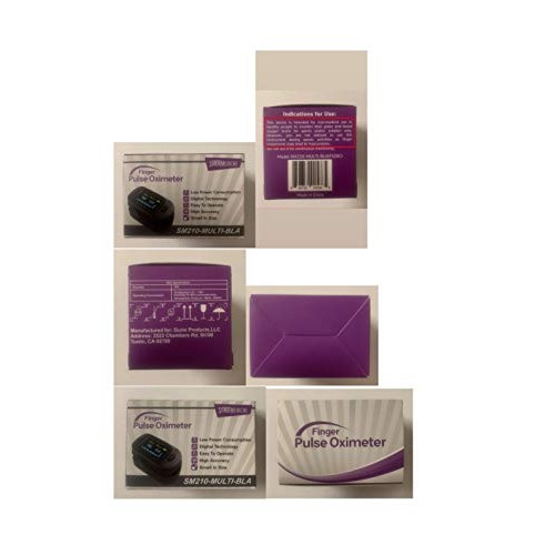 Fingertip Pulse Oximeter, Blood Oxygen Saturation Monitor (SpO2) with Pulse R...