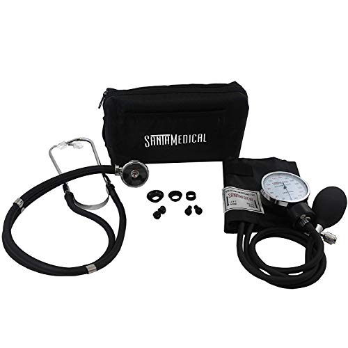 Santamedical Adult Deluxe Aneroid Sphygmomanometer with Stethoscope, Cuff and...