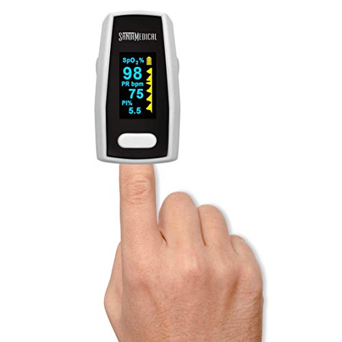 Santamedical Generation 2 Fingertip Pulse Oximeter with Batteries and Lanyard
