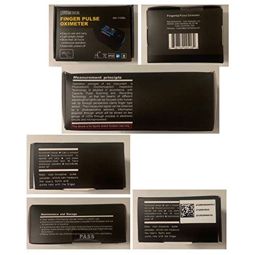 Santamedical Generation 2 OLED Fingertip Pulse Oximeter Oximetry Blood Oxygen...