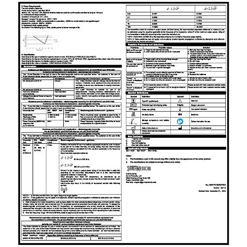 Santamedical Generation 2 OLED Fingertip Pulse Oximeter Oximetry Blood Oxygen...