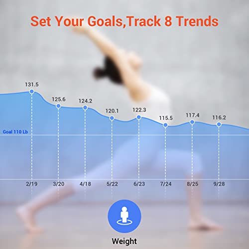 Santebee Smart Digital Scale for Body Weight, Electronic Bathroom Scale with ...