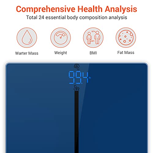 Santebee Smart Digital Scale for Body Weight, Electronic Bathroom Scale with ...