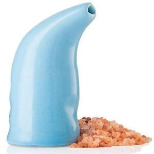 SANTMIRA Ceramic Inhaler Kit with Himalayan Salt, Real Pink Crystal Rock Inha...