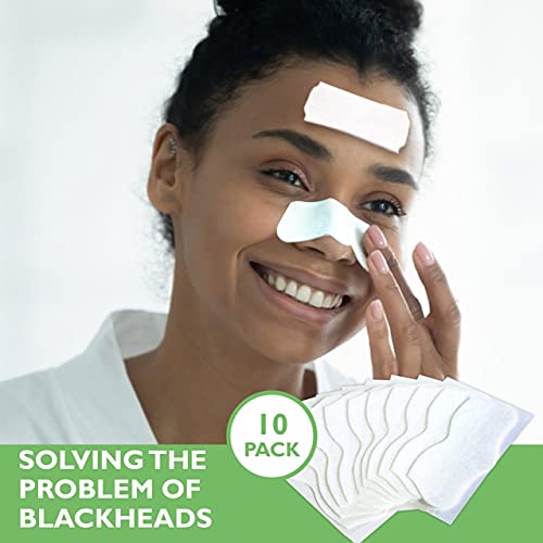 Green Tea Mask Stick Blackhead Remover Pore Strips Combo Pack, Green Tea Puri...