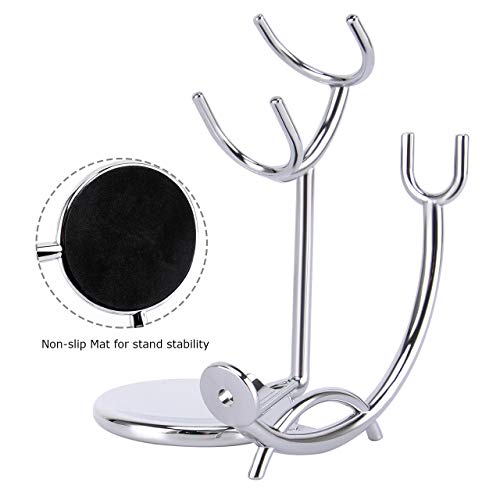 Strong Brush Stand + Men's Shaving Brush + Perfect Stainless Steel Shaving So...