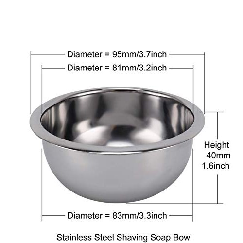 Strong Brush Stand + Men's Shaving Brush + Perfect Stainless Steel Shaving So...