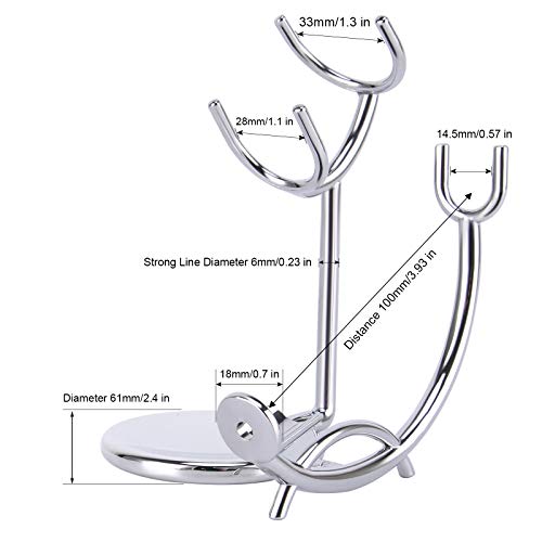 Strong Brush Stand + Men's Shaving Brush + Perfect Stainless Steel Shaving So...
