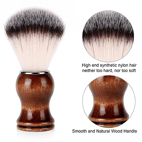 Strong Brush Stand + Men's Shaving Brush + Perfect Stainless Steel Shaving So...
