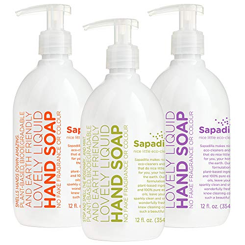 Sapadilla Rosemary + Peppermint, Grapefruit + Bergamot, Sweet Lavender + Lime...