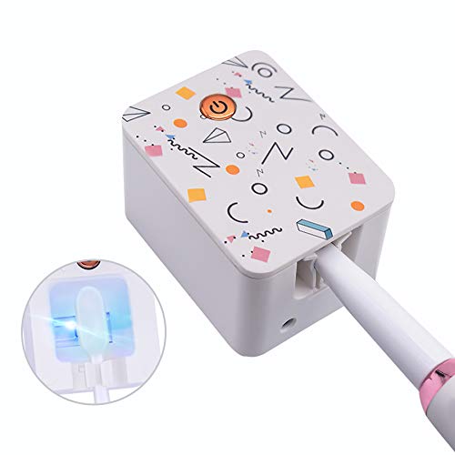 Toothbrush Holder with Toothbrush Cleaning Function, Built-in Battery and Lig...