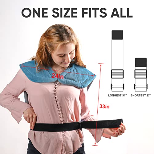 SAROO Weighted Heating Pad for Back Pain Relief, 24"x33" XXL Large Electric H...