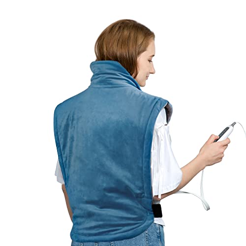 SAROO Weighted Heating Pad for Back Pain Relief, 24"x33" XXL Large Electric H...