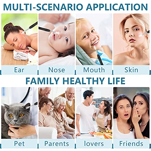SATUNRYI Ear Wax Removal Tool Cleaner with Camera 1080P HD WiFi Endoscope 6 E...