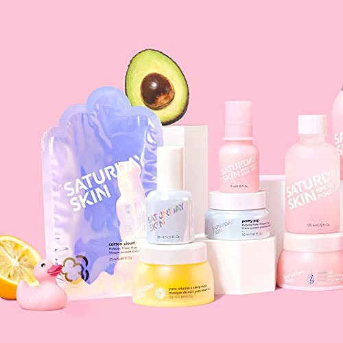 Saturday Skin Pore Clarifying Toner 10% Glycolic Acid&AHA Deep Cleansing Astr...