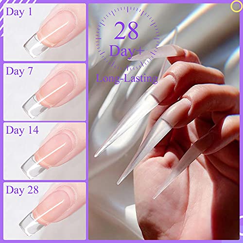 Saviland 3.5oz/100g Clear Builder Nail Gel Kit - Large Capacity Nail Extensio...