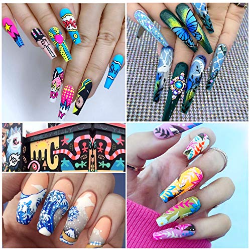 Saviland Gel Paint Kit - Gel Nail Polish Kit 12 Colors Soak Off Gel Polish Se...