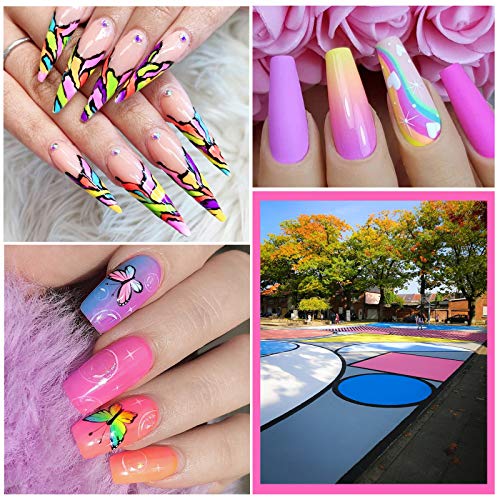 Saviland Gel Paint Kit - Gel Nail Polish Kit 12 Colors Soak Off Gel Polish Se...