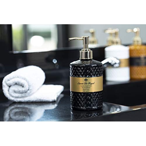Savon De Royal Black Pearl Liquid Hand Soap - Liquid Hand Wash, Multi Purpose...